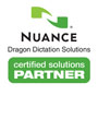 Logo: Nuance Dragon Dication Solutions - Certified Solutions Partner